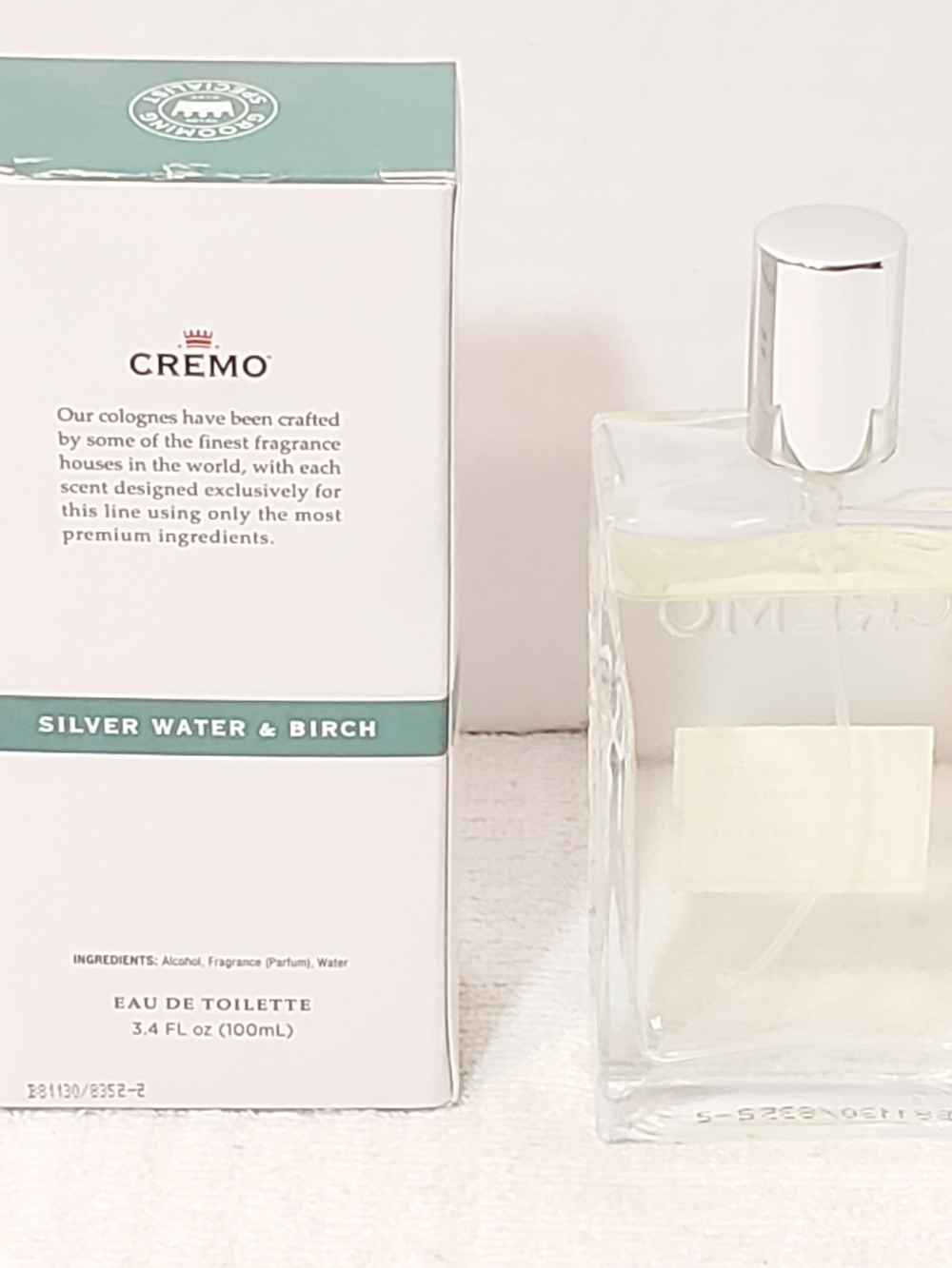 Cremo For Men Cologne No. 10 Silver Water & Birch 3.4 oz 100ml EDT Spray - Picture 6 of 11